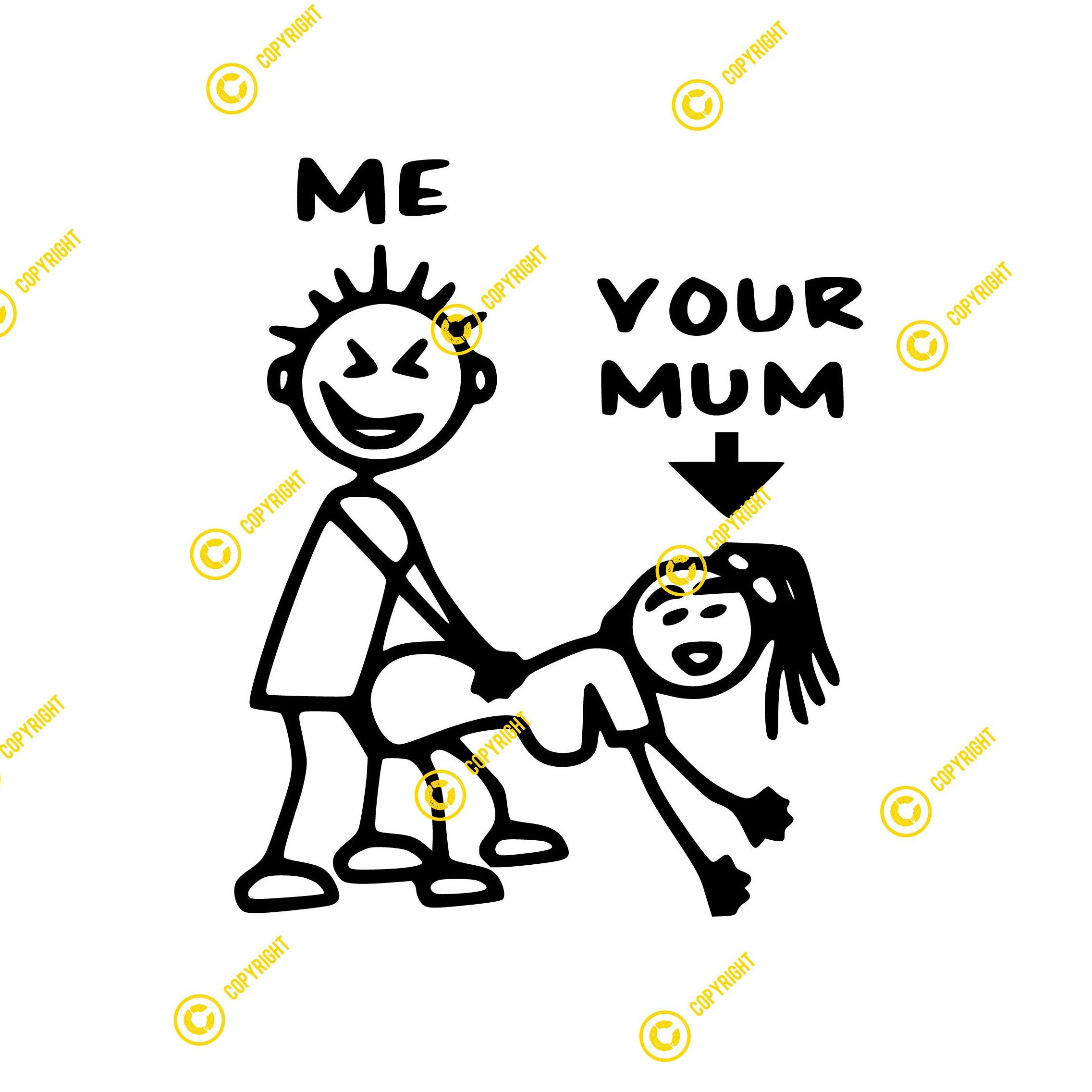 me your mom stick figure