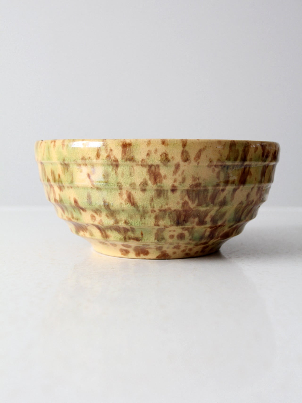 vintage spongeware bowl