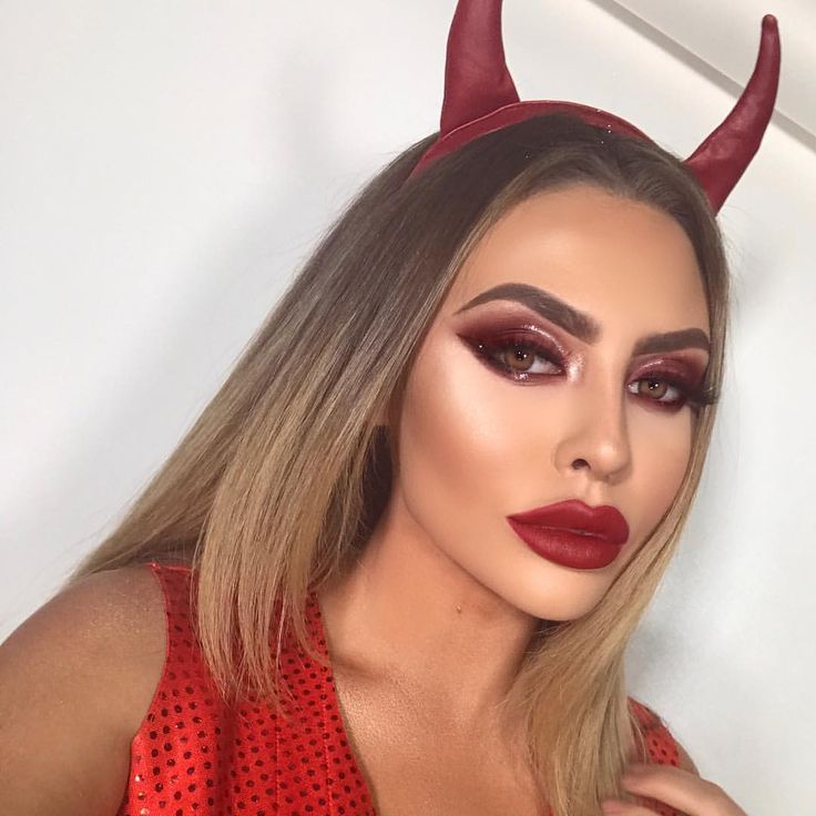 diy devil makeup