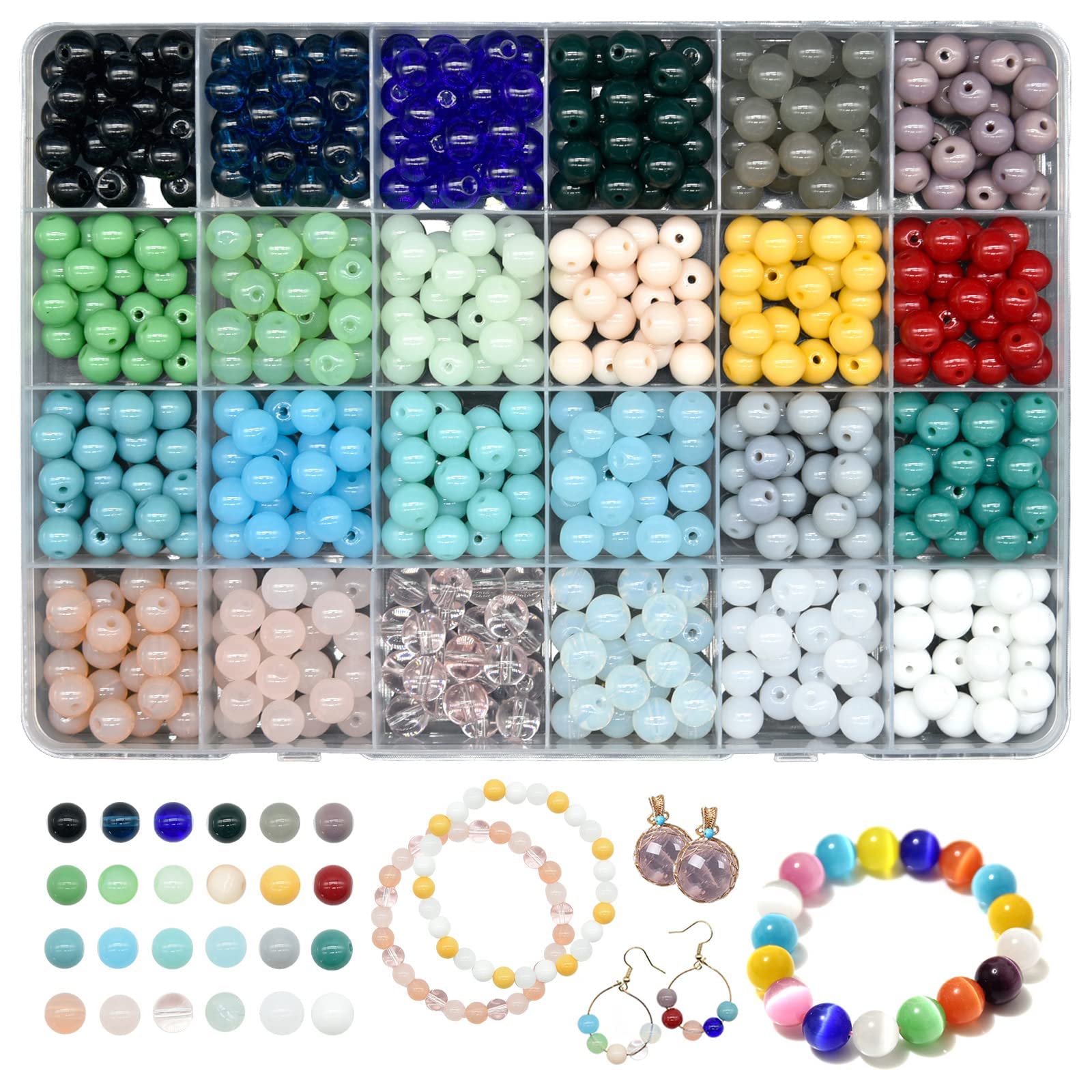 8mm glass beads