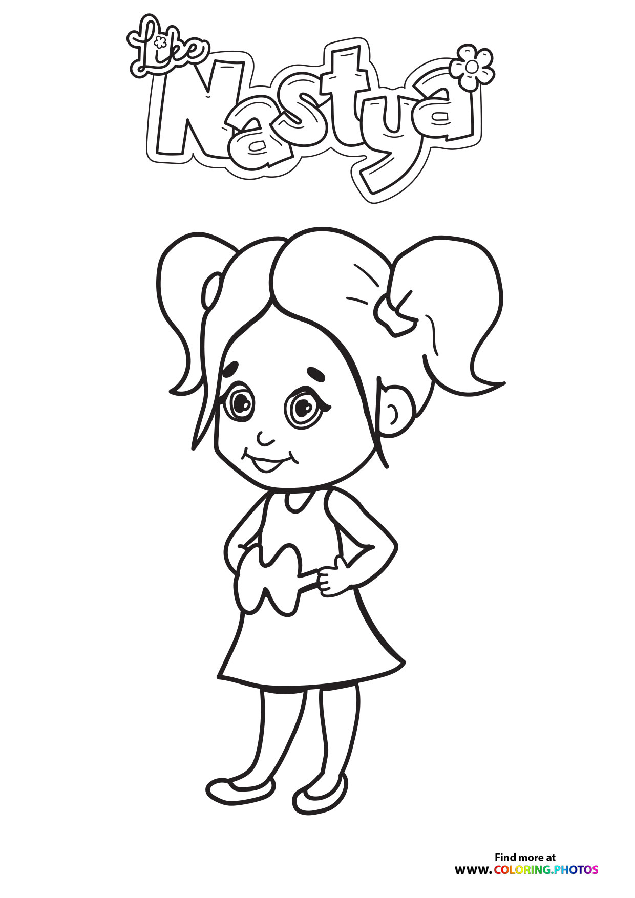 nastya coloring pages