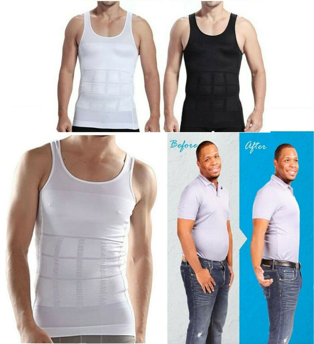 mens body shaper vest