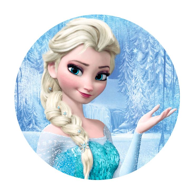 elsa frozen redonda