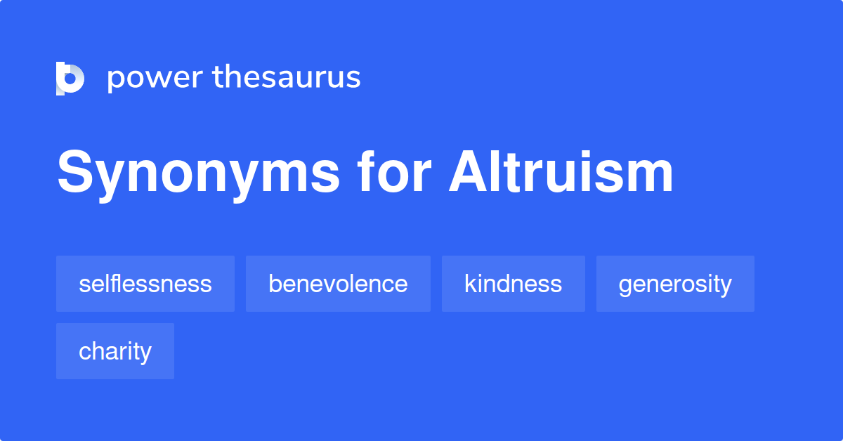 altruism synonym