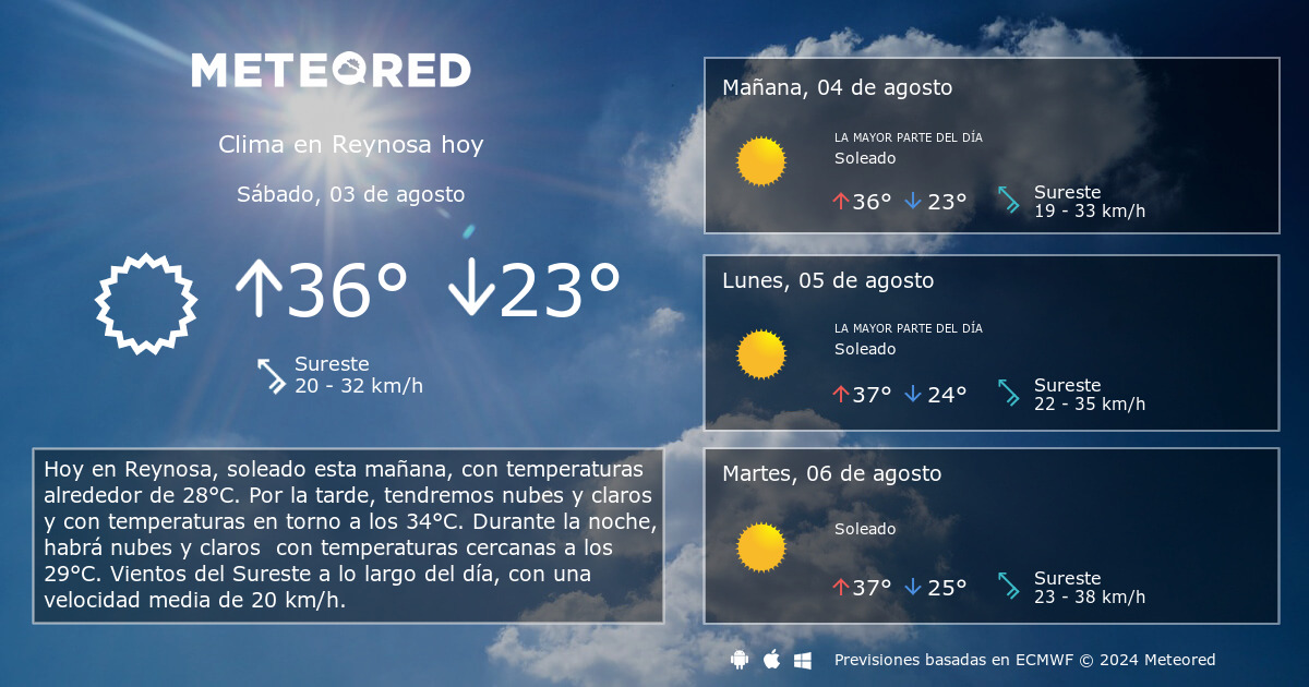 temperatura en reynosa tamaulipas