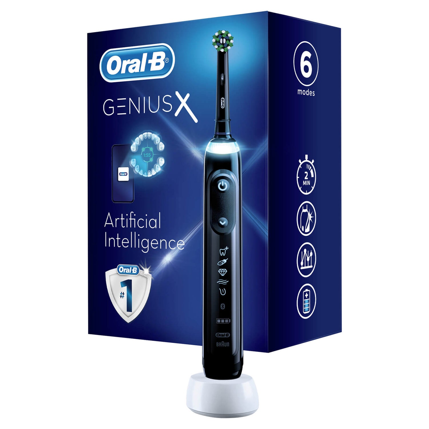 oral-b power toothbrush genius x black