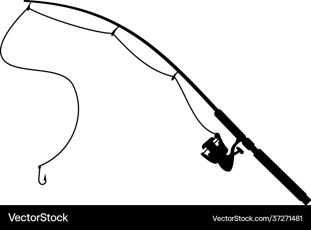 fishing pole silhouette