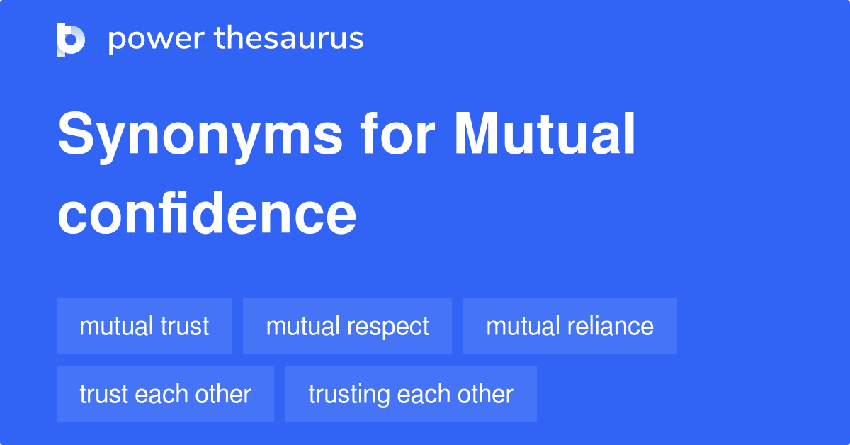 thesaurus confidence