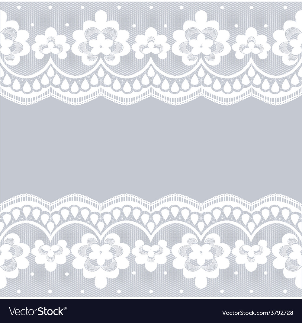 white lace border