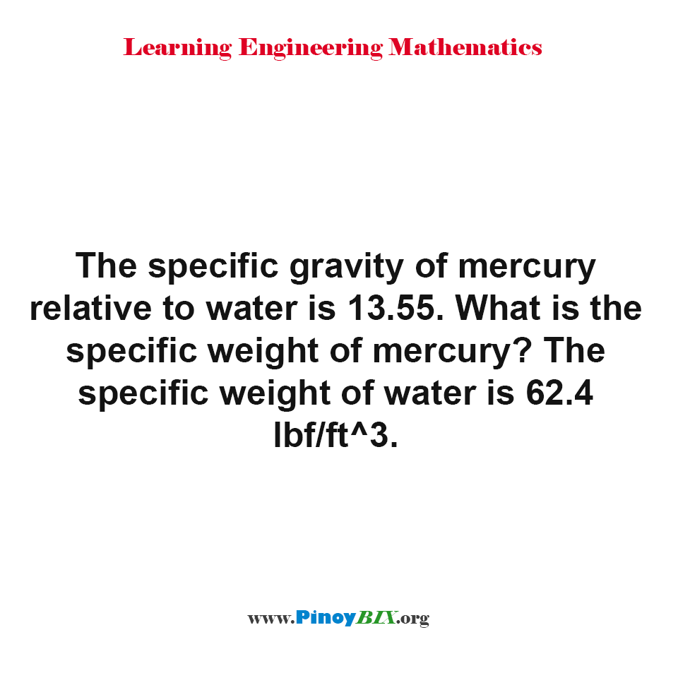 density of mercury in lb ft3