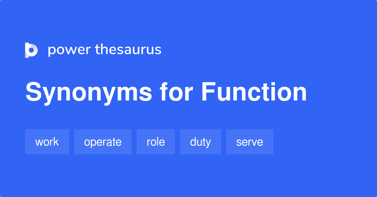 function thesaurus
