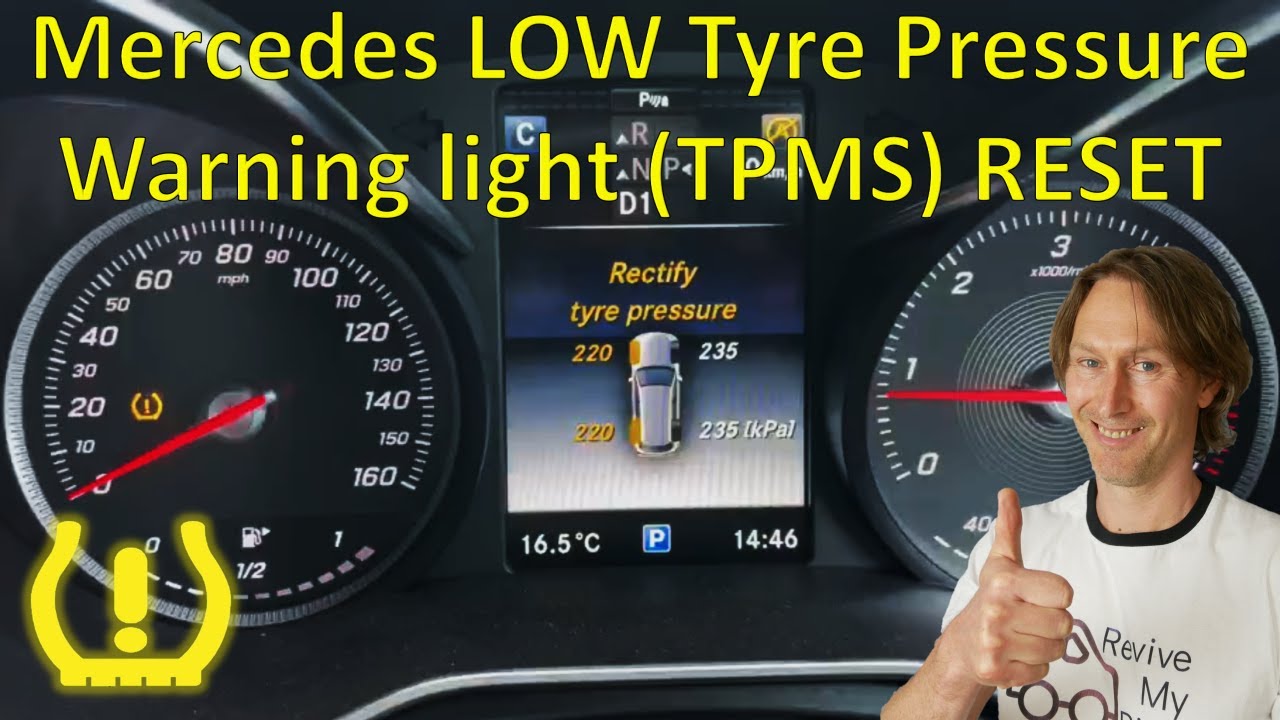 reset tyre pressure mercedes a class