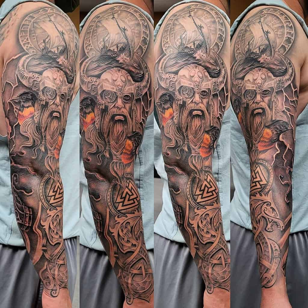 nordic sleeve tattoo