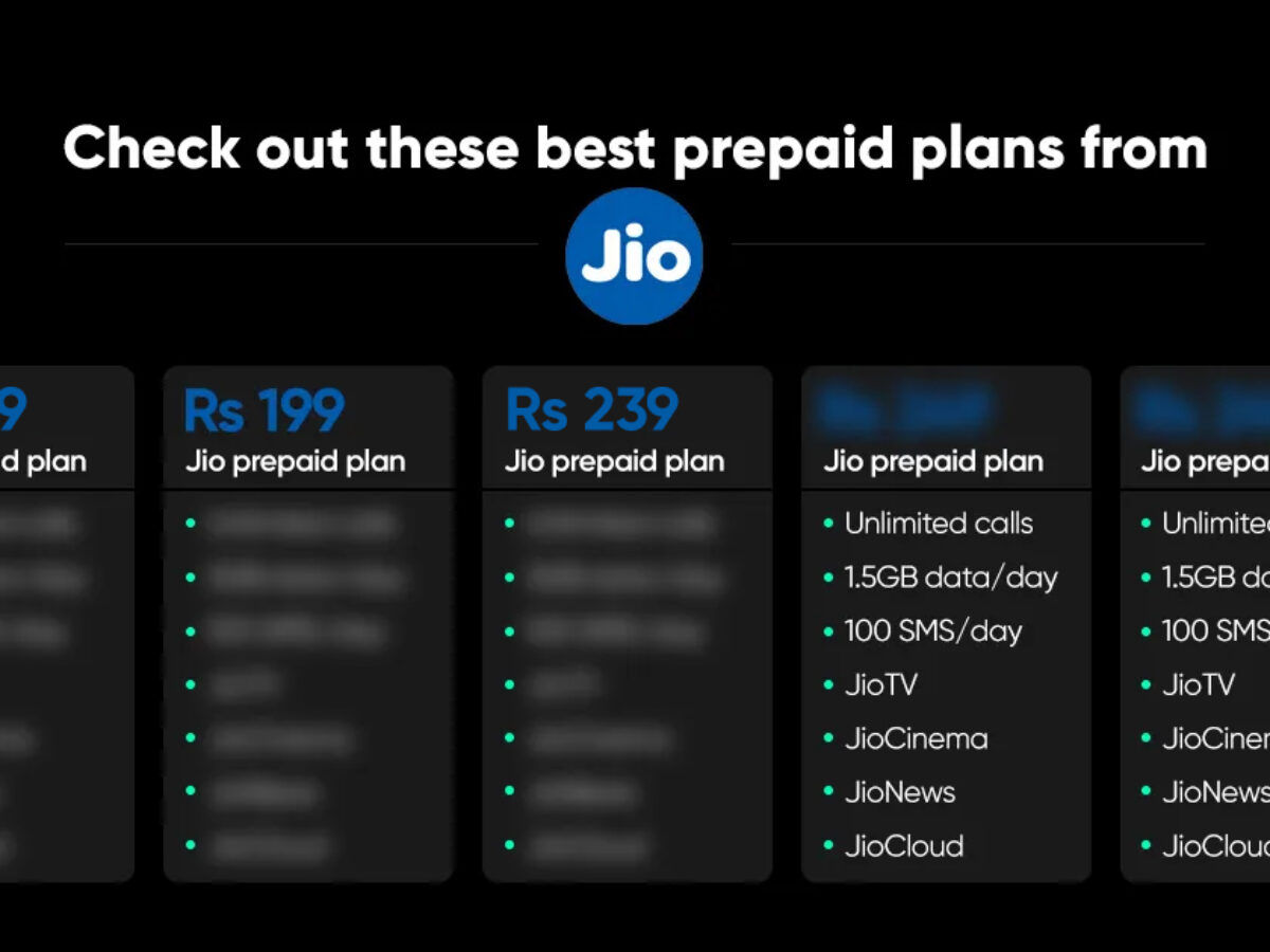 jio recharge plan 1gb per day