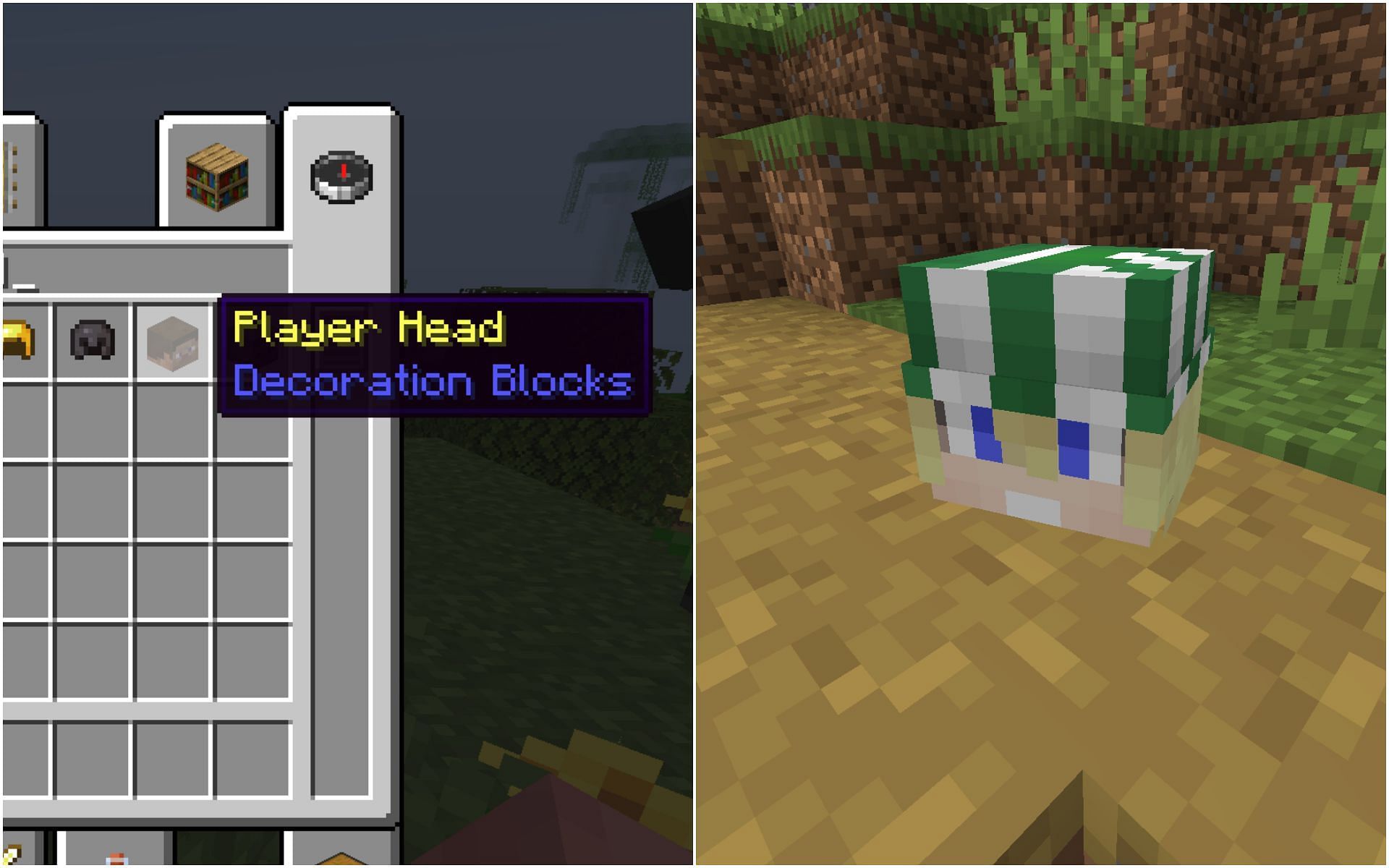 how to get player skulls in minecraft