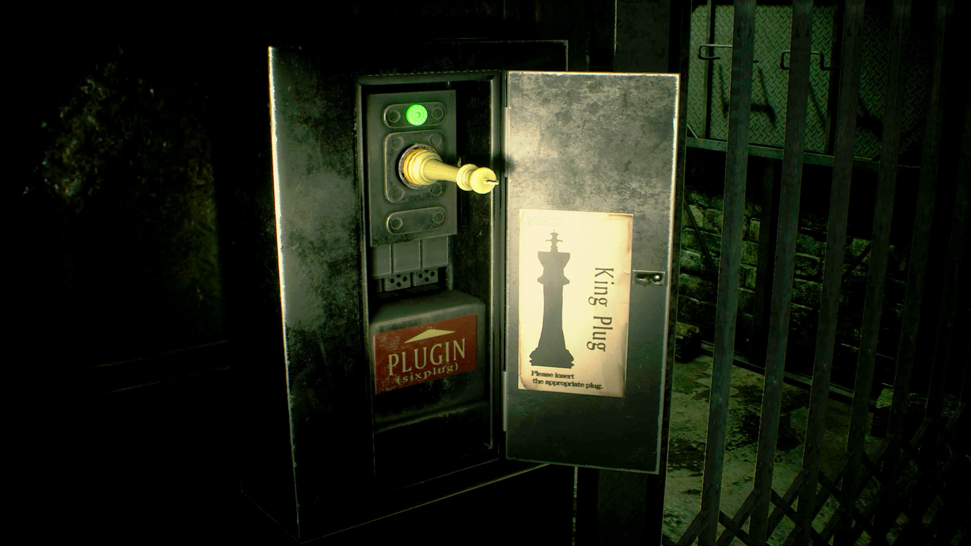 resident evil 2 find the plugs