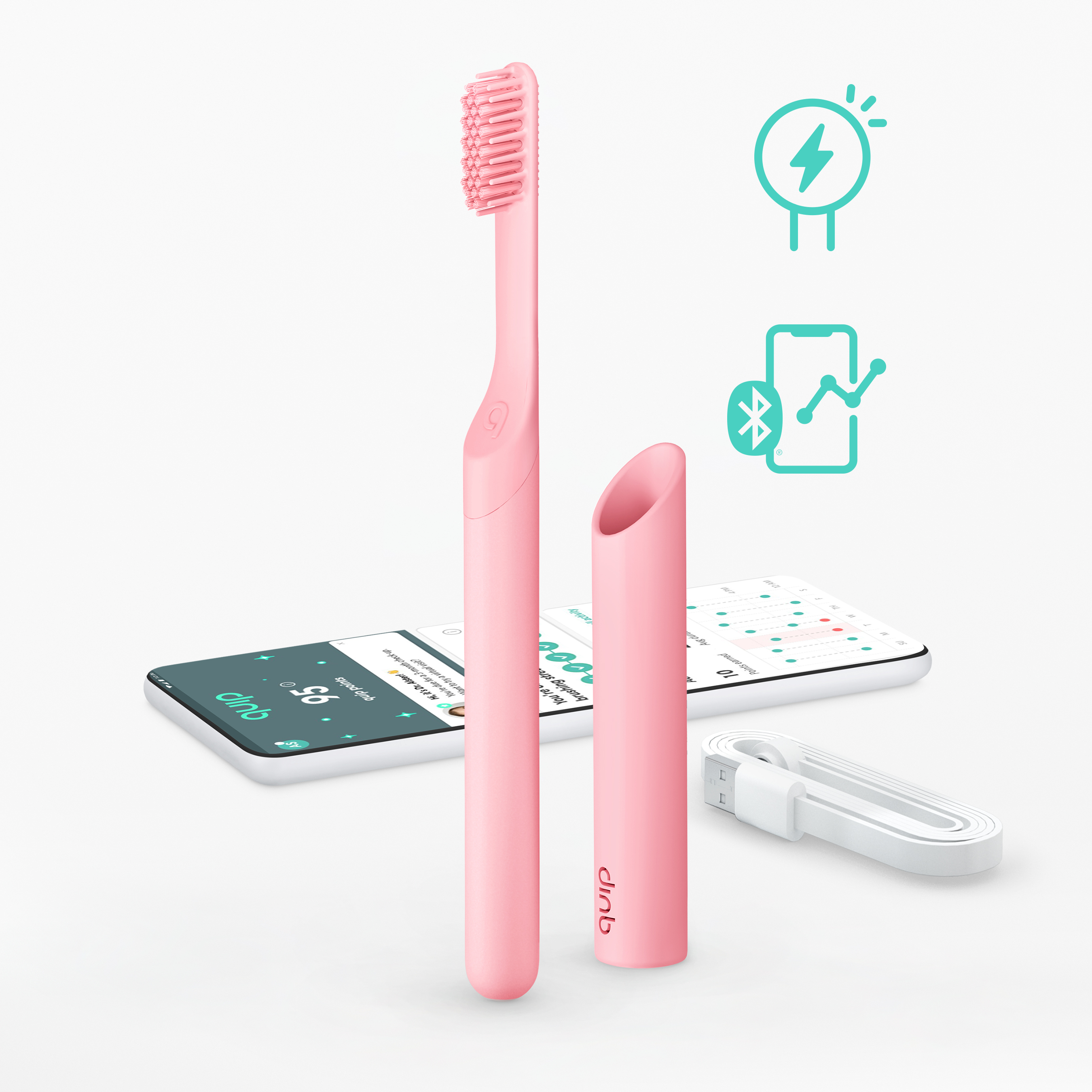 quip pink toothbrush