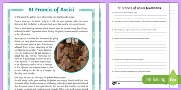 st francis of assisi fact file