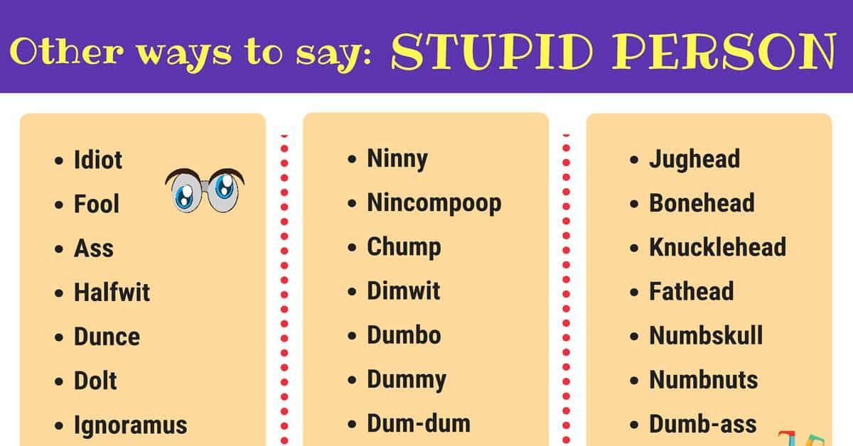 synonyms of stupid