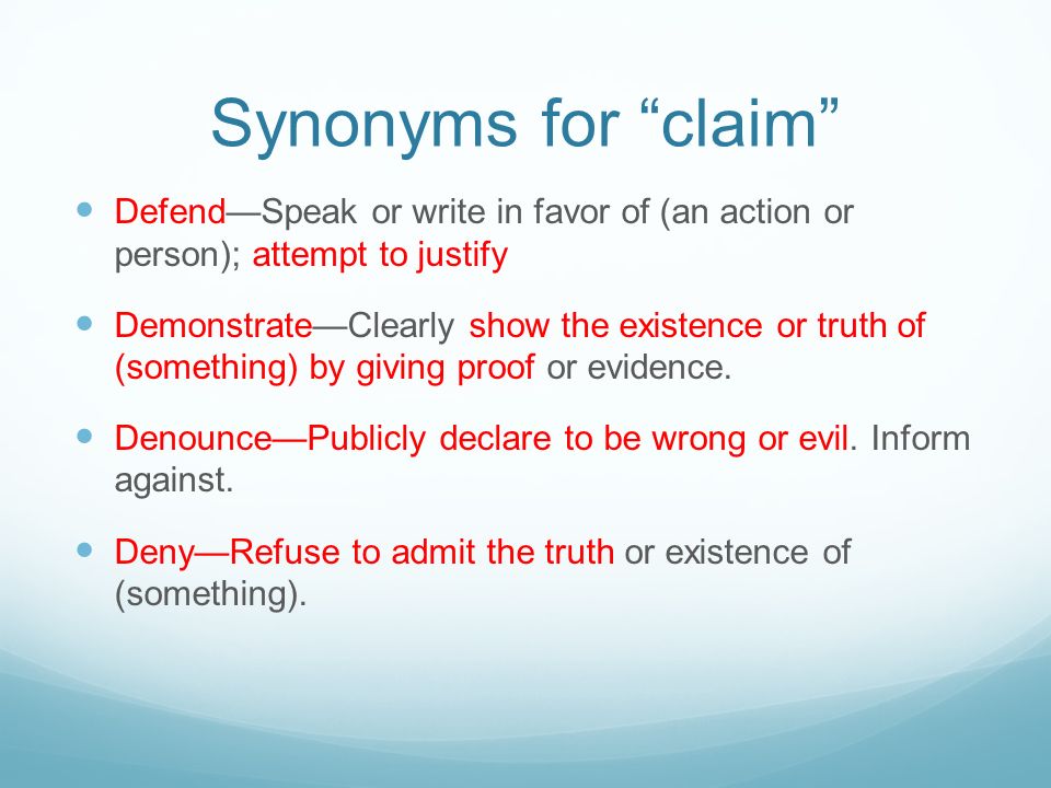 false claim synonym