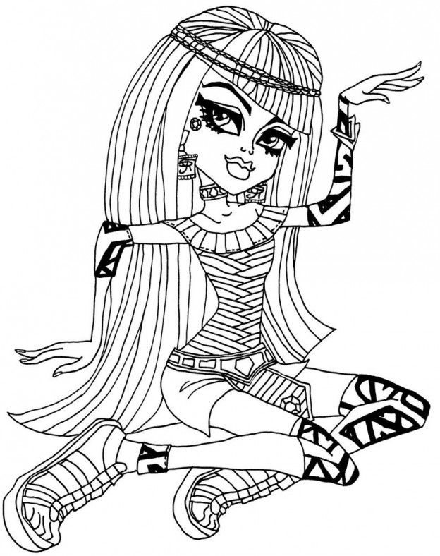 dibujos de monster high para colorear