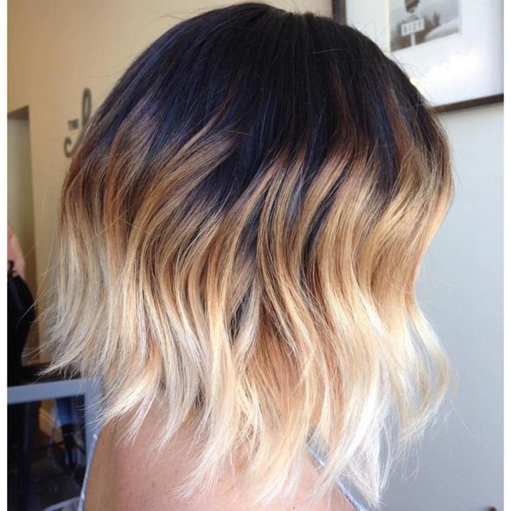 short hair and ombre