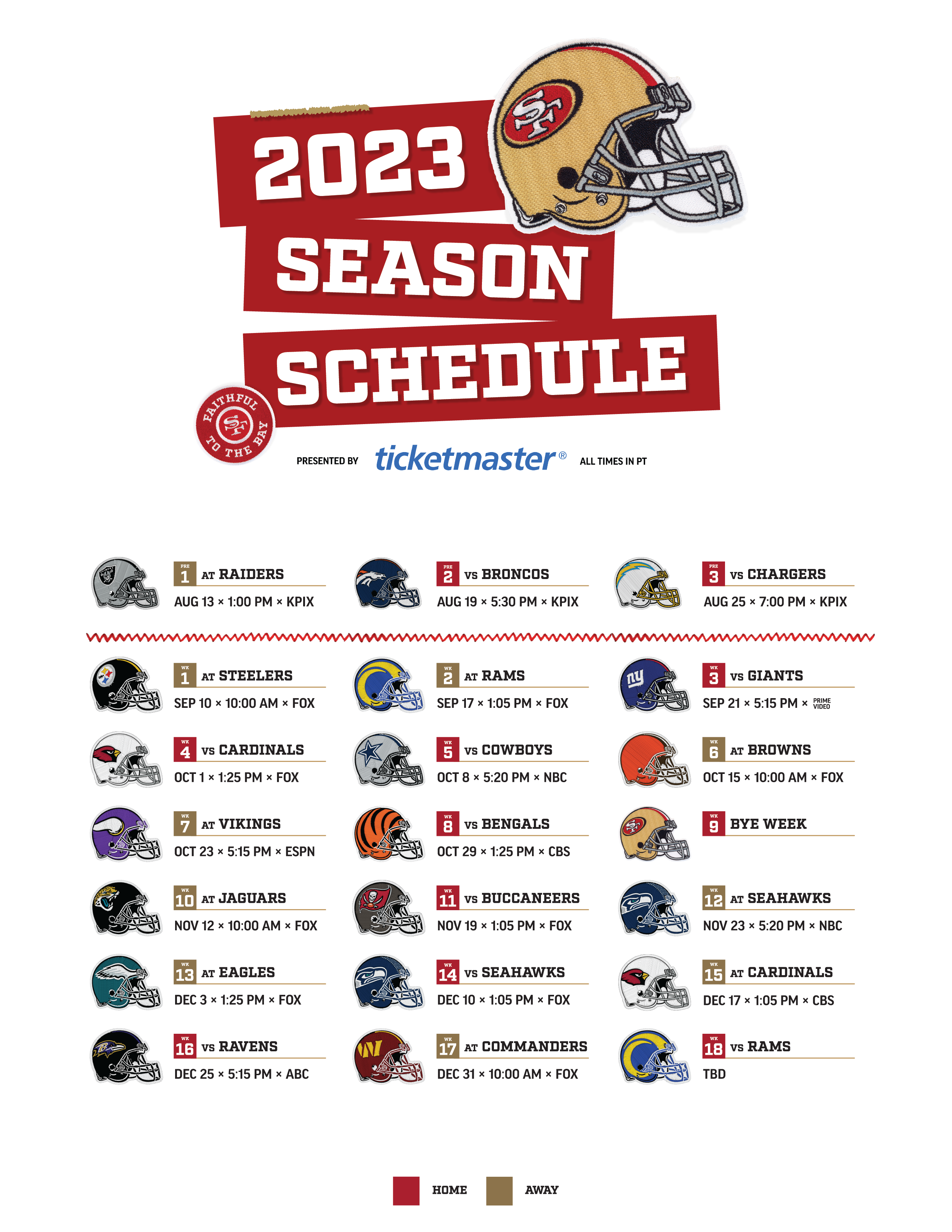 49ers schedule 49ers schedule