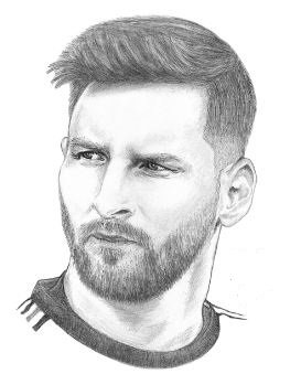 colouring pages of messi