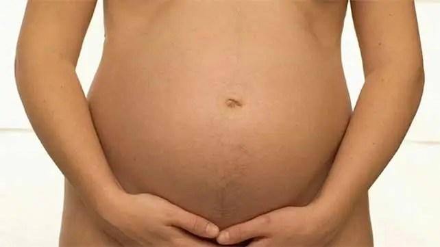 hairy stomach when pregnant