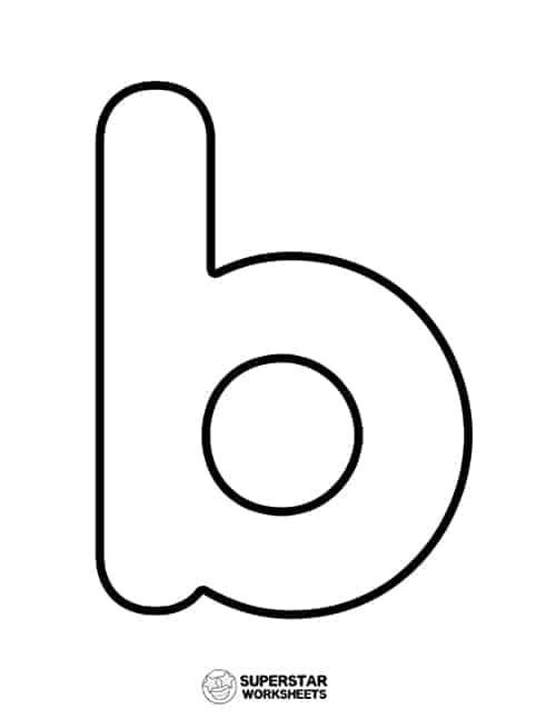 lowercase b bubble letter