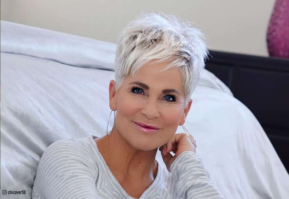 pixie haircut for older women