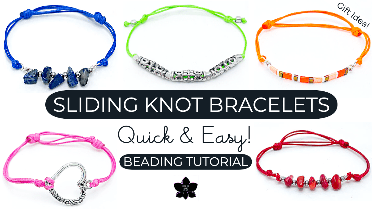 how to make a sliding knot for a bracelet