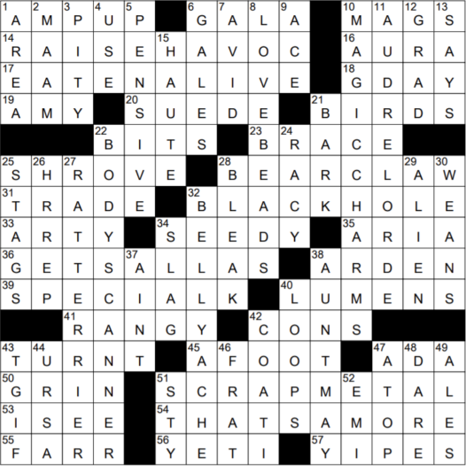 absolved crossword clue