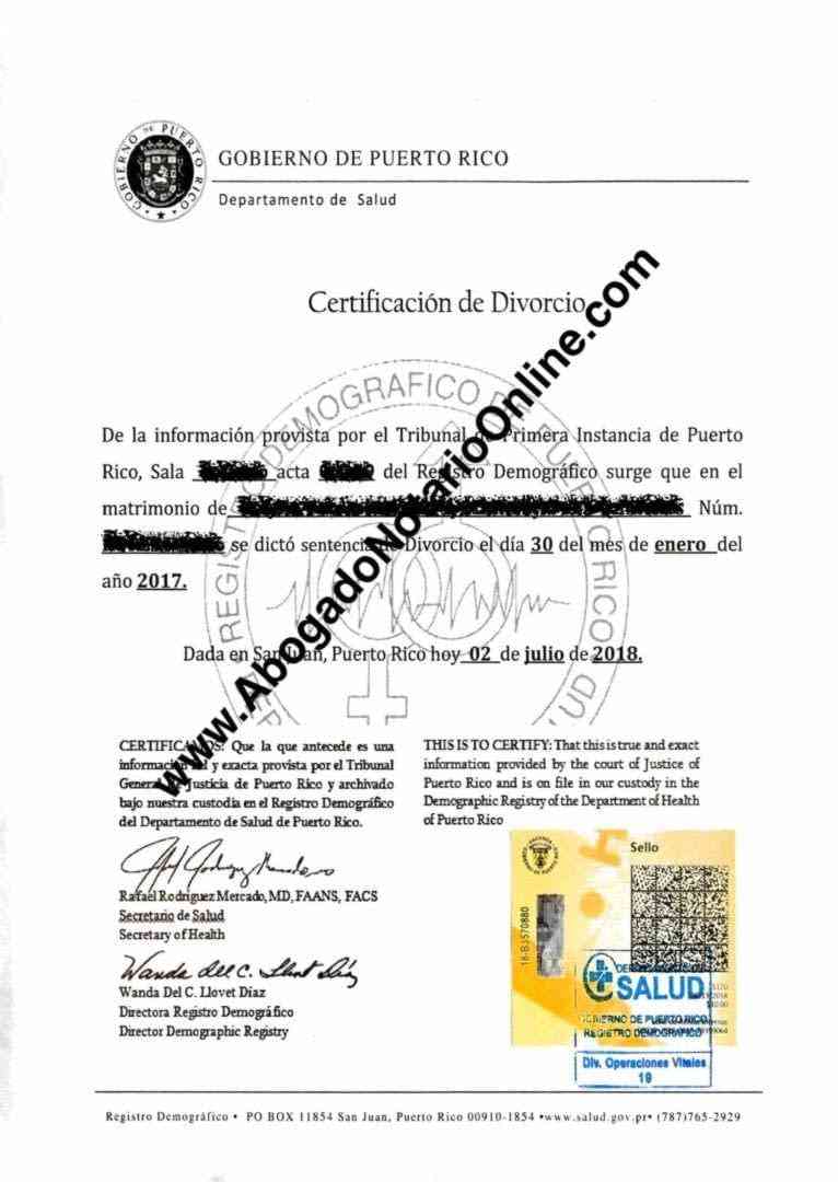 certificado de soltería puerto rico