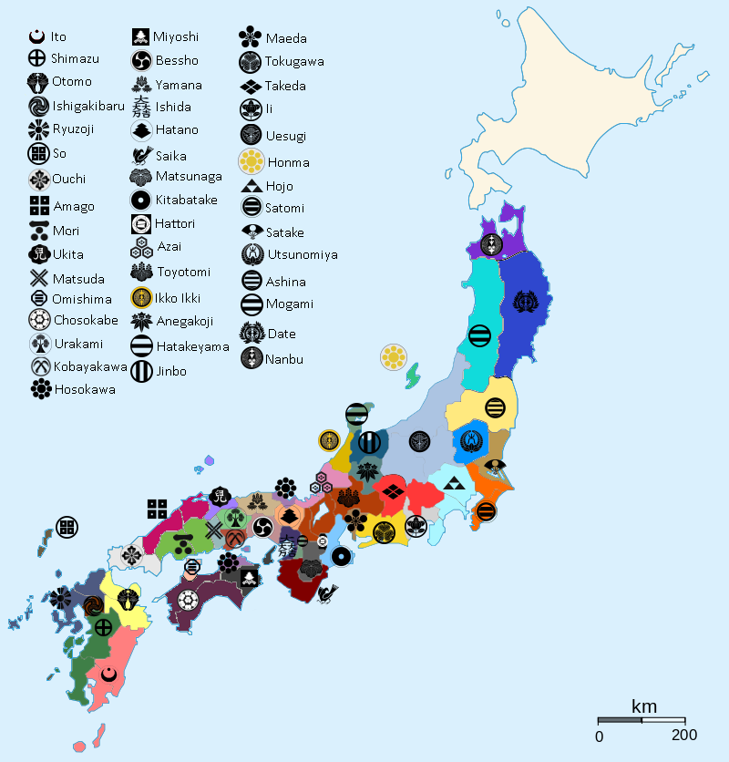 sengoku basara map