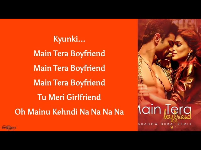 mein tera boyfriend lyrics