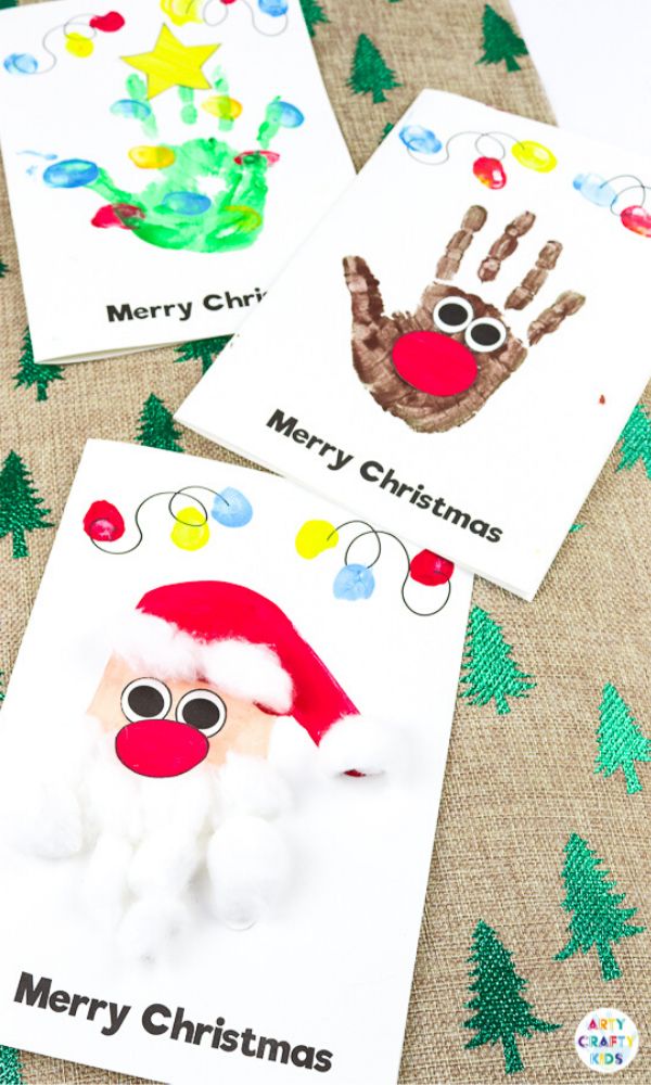 handprint christmas card ideas