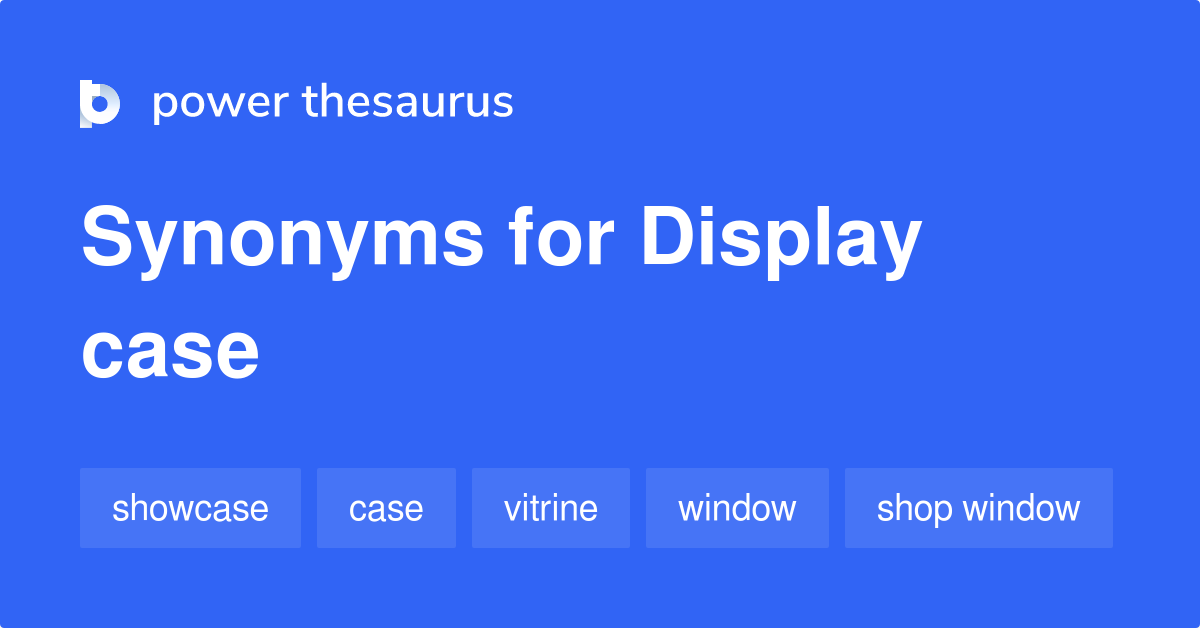 showcase thesaurus