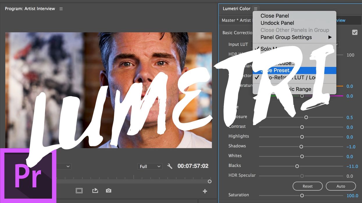 lumetri color presets