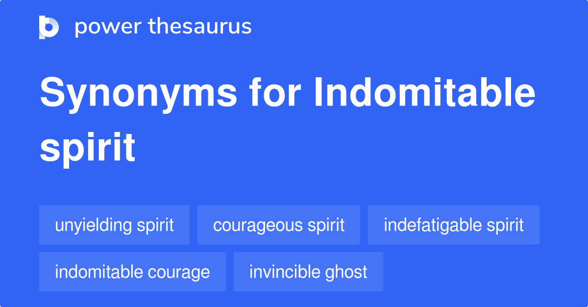 indomitable thesaurus