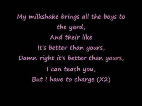 my milkshake song lyrics