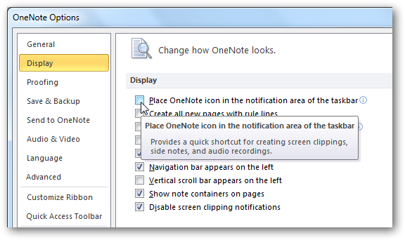 disable onenote tray icon