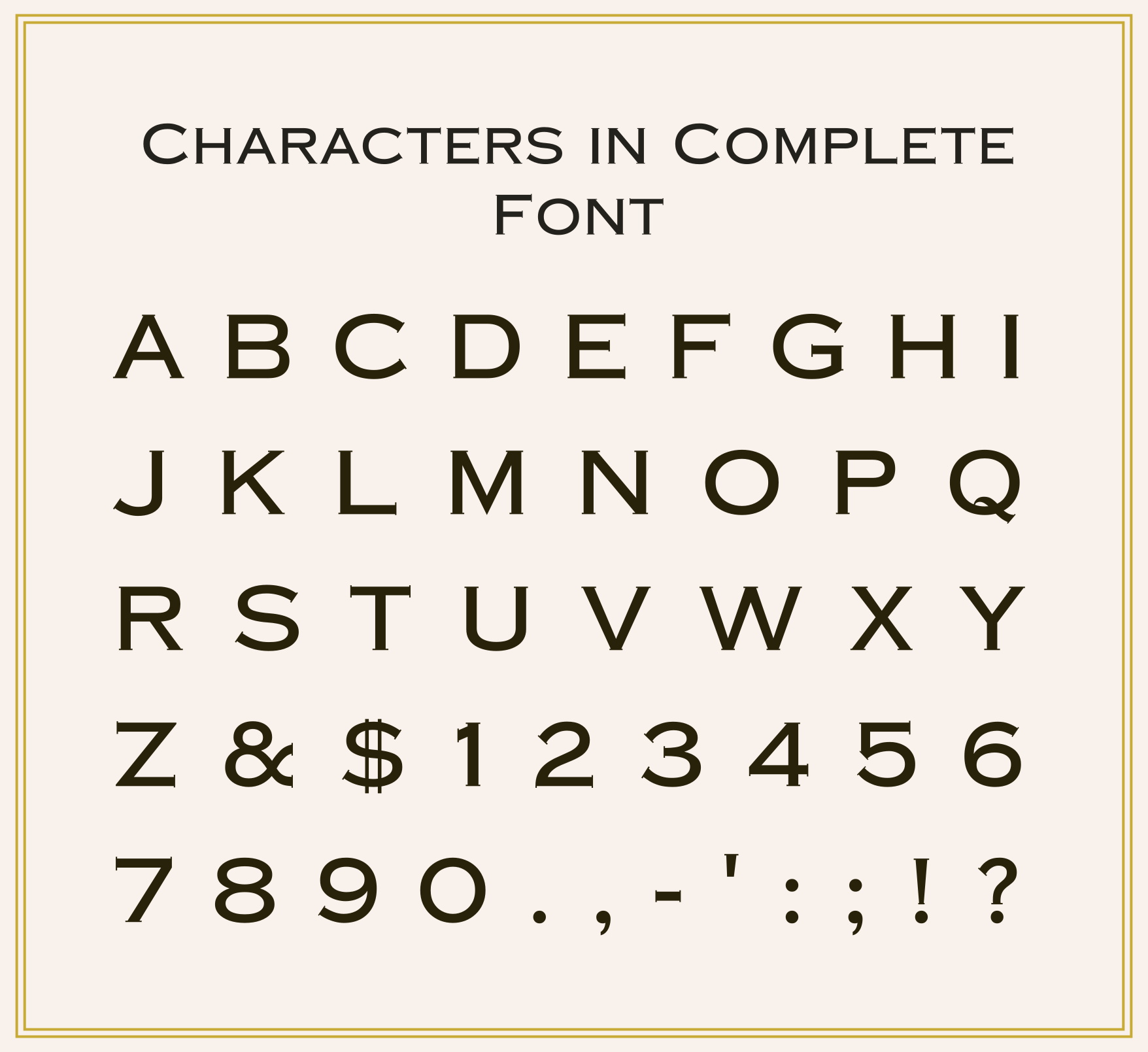 font copperplate