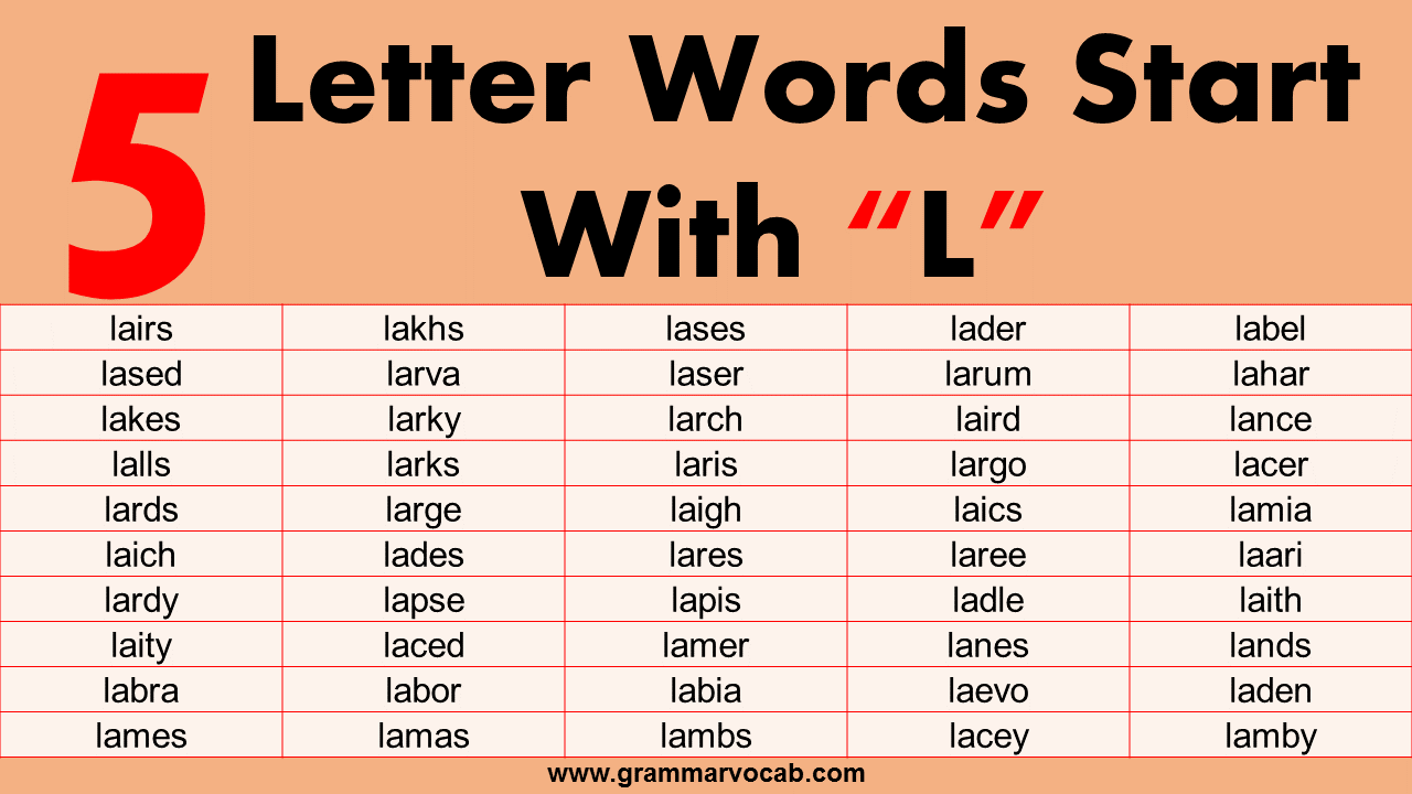 5 letter words starting with le