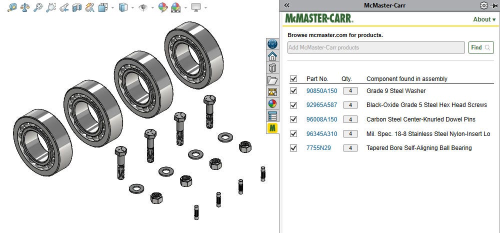 solidworks mcmaster add in