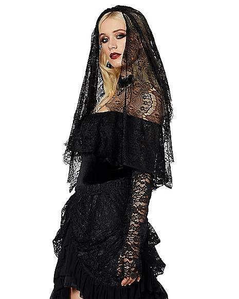 black veil for halloween