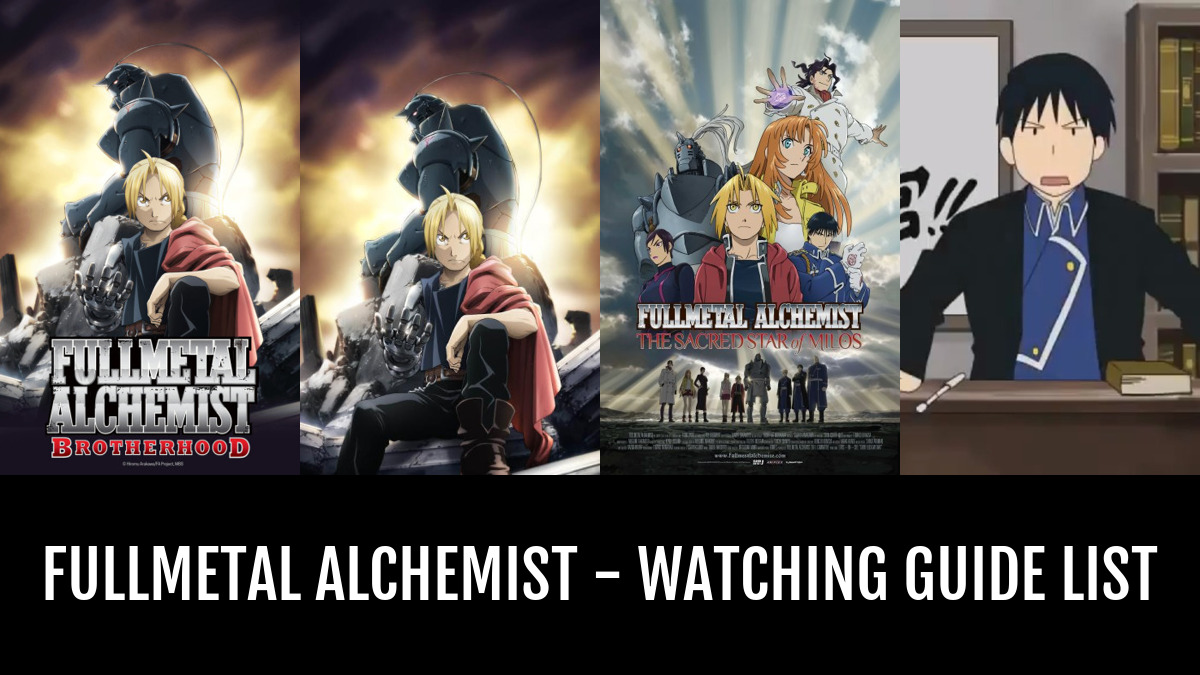 fullmetal alchemist watch order