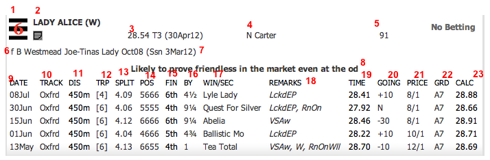 racing post greyhound cards for today