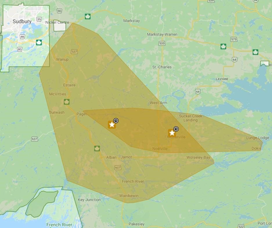 power outage sudbury