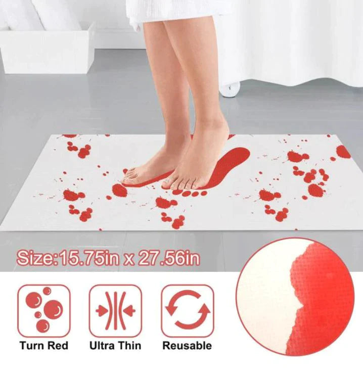 bloody bath mat